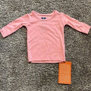 Kickee Pants Pink Bamboo‎ Top NWT 3-6M